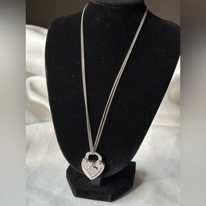 Juicy Couture Silver Heart Necklace